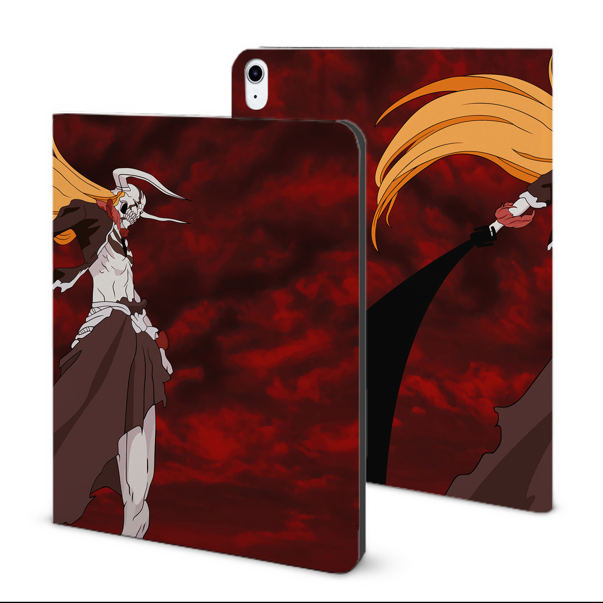 （画像用） ブリーチ BLEACH IPad ケース ブック型 PUレザー TPU 耐衝撃 軽量 薄型 ペン収納なし 全面保護 IPad 各モデル対応